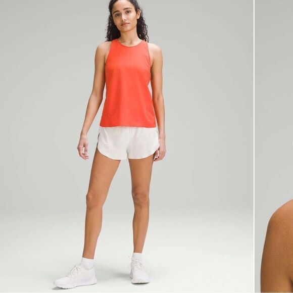 NWT New LULULEMON  Lightweight Stretch Running Tank Top Airflow Emboss Orange 8 - Picture 3 of 8